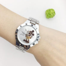Load image into Gallery viewer, Creative 3D Cartoon Mouse Women Watch Stainless Steel Silver Fashion Ladies Quartz Watches Female Minimalist zegarek damski Gift