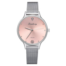 Load image into Gallery viewer, Luxury Women Green Dial Bracelet Quartz Clock Fashion Metal Silver Belt Fashion Creative Dress Watches For Ladies Women Gift