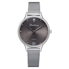 Load image into Gallery viewer, Luxury Women Green Dial Bracelet Quartz Clock Fashion Metal Silver Belt Fashion Creative Dress Watches For Ladies Women Gift
