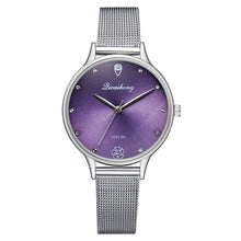 Load image into Gallery viewer, Luxury Women Green Dial Bracelet Quartz Clock Fashion Metal Silver Belt Fashion Creative Dress Watches For Ladies Women Gift