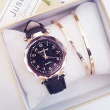 Load image into Gallery viewer, Fashion Women Watches Hot Sale Cheap Starry Sky Ladies Bracelet Watch Casual Leather Quartz Wristwatches Clock Relogio Feminino